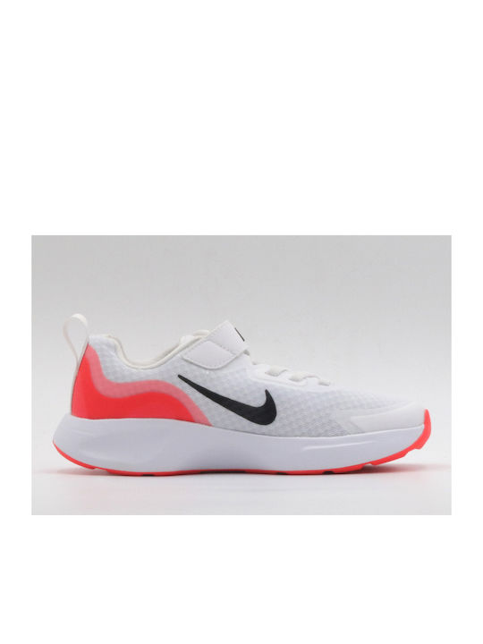 Wearallday PS Kids Sports Shoes Running with Hoop & Loop Closure White