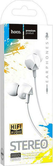 Hoco M60 În ureche Handsfree cu Mufă 3.5mm Alb