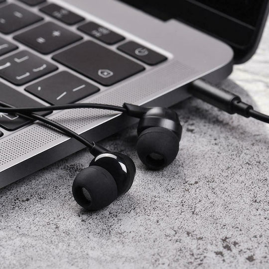 Borofone BM28 In-ear Handsfree με Βύσμα 3.5mm Μαύρο