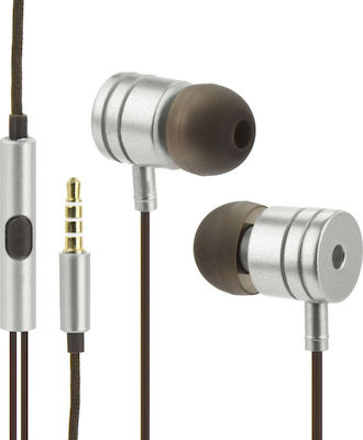 HFMI3 In-ear Handsfree με Βύσμα 3.5mm Ασημί