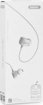 Remax RM-502 In-ear Handsfree Headphones with Connector 3.5mm White