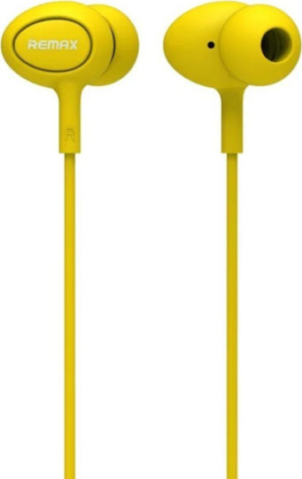 Remax RM-515 In-ear Handsfree με Βύσμα 3.5mm Κίτρινο