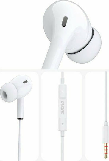 Dudao X14 In-ear Handsfree με Βύσμα 3.5mm Λευκό