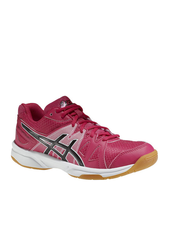 Gel Upcourt GS Kinder Sportschuhe Volleyball mit Schnürsenkeln Rosa
