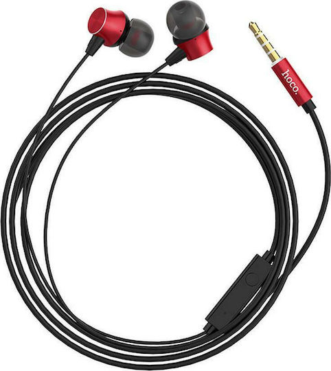 Hoco M51 Proper In-Ear Freihändig Kopfhörer mit Stecker 3.5mm Rot
