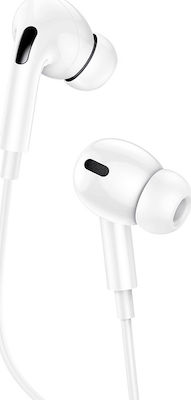 Usams EP-41 In-Ear Freihändig Kopfhörer mit Stecker USB-C Weiß