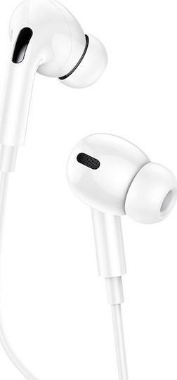 Usams EP-41 In-Ear Freihändig Kopfhörer mit Stecker 3.5mm Weiß