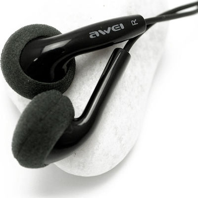 Awei ES10 Earbuds Handsfree with 3.5mm Connector Black