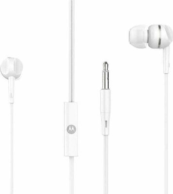 Motorola Pace 105 In-ear Handsfree με Βύσμα 3.5mm Λευκό