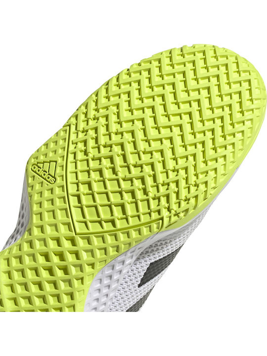 adidas Court Control Bărbați Pantofi Tenis Toate instanțele Cloud White / Core Black / Solar Yellow