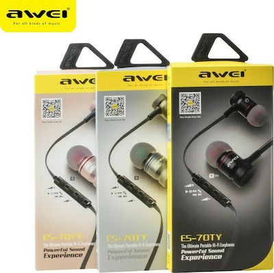 Awei ES-70TY In-ear Handsfree with 3.5mm Connector Blue