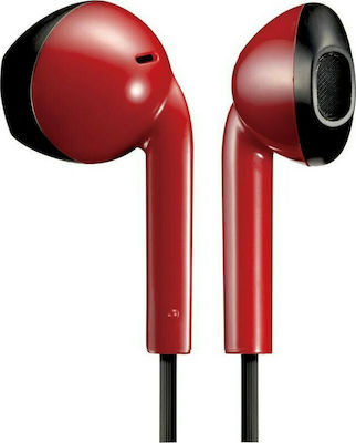 JVC HA-F19M In-Ear Freihändig Kopfhörer mit Stecker 3.5mm Rot