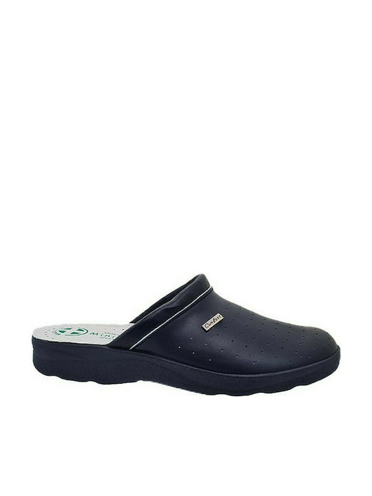 Mini Max Leder Anatomisch Clogs Blau