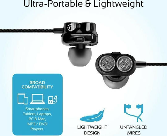 Promate Onyx Безжични Стерео с жак 3.5mm Черен