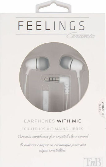 T'nB Feelings În ureche Handsfree cu Mufă 3.5mm Alb