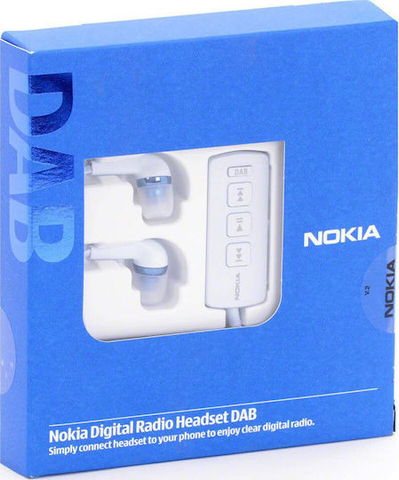 Nokia DAB Digital Radio In-ear Handsfree with 3.5mm Connector White