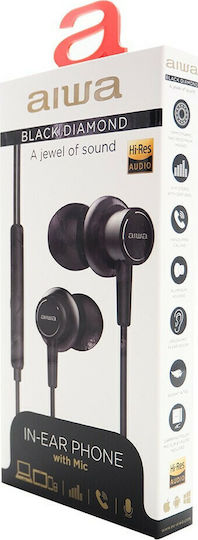 Aiwa Diamond ESTM500 In-ear Handsfree με Βύσμα 3.5mm Μαύρο