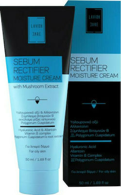 Lavish Care Sebum Rectifier Acne & Moisturizing 24h Day/Night Cream Suitable for Oily Skin with Hyaluronic Acid 50ml