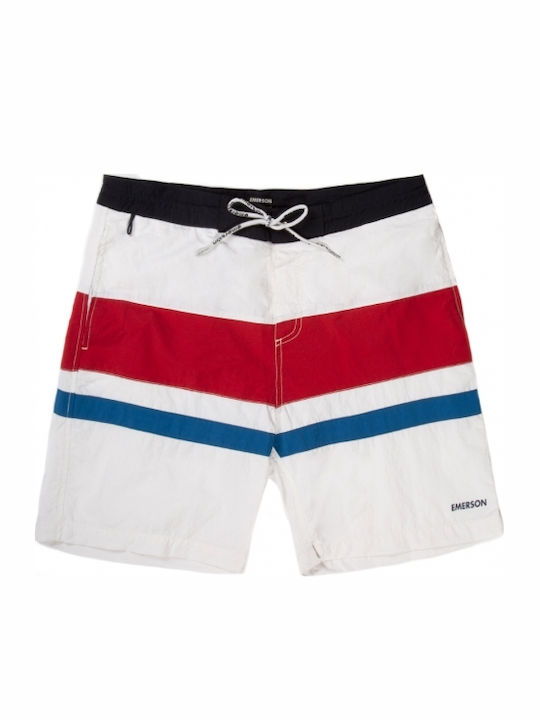Herren Badebekleidung Bermuda White / Red