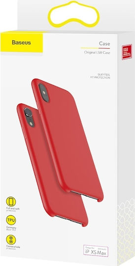 Baseus LSR Liquid Back Cover Silicone Red (iPhone XS Max)