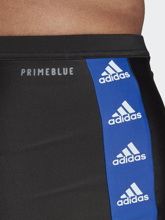 Tapered Men's Swimwear Shorts Black Striped