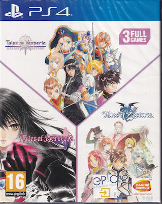 Tales Vesperia & Berseria & Zestiria Compilation PS4 Game