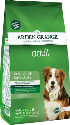 Arden Grange Adult 2kg Dry Food for Adult Dogs of Small Breeds with Rice