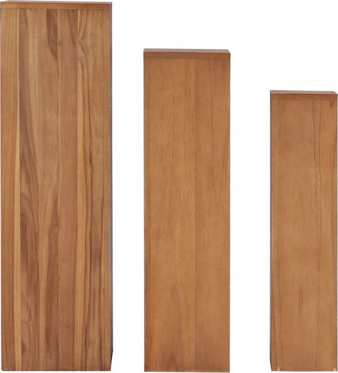 vidaXL Wooden Plant Towers 3 Pieces