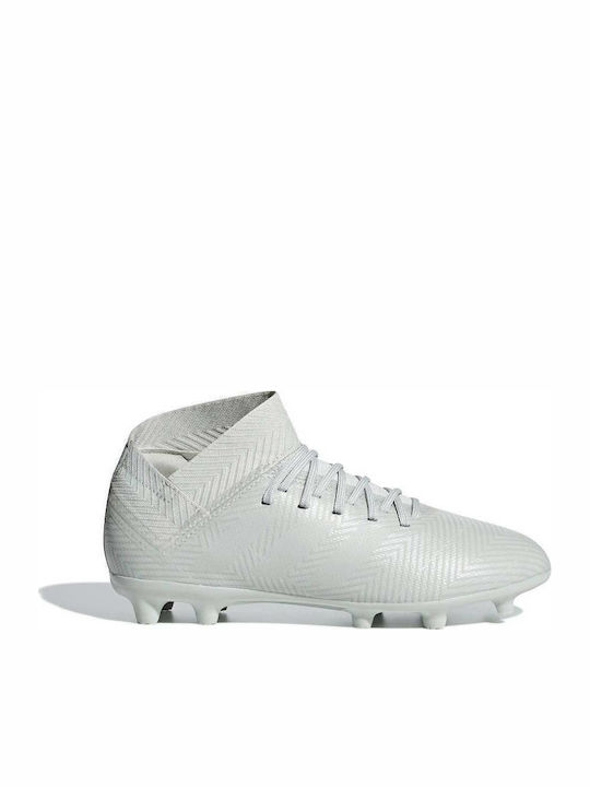 Nemeziz 18.3 Kids Molded Soccer Shoes with Sock White