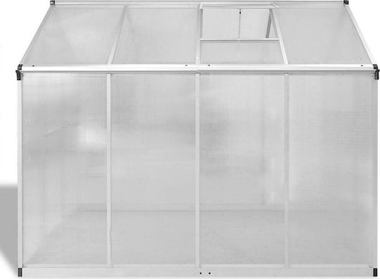 vidaXL 41317 Greenhouse House Type with Aluminum Frame 2.42x1.9x1.95m