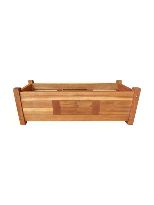 vidaXL Planter Box Lemn Maro 76x27.6x25cm.