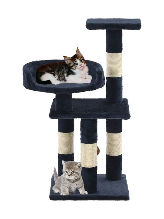 vidaXL Cat Scratching Post Cat Tree In Blue Colour 30x30x65 cm