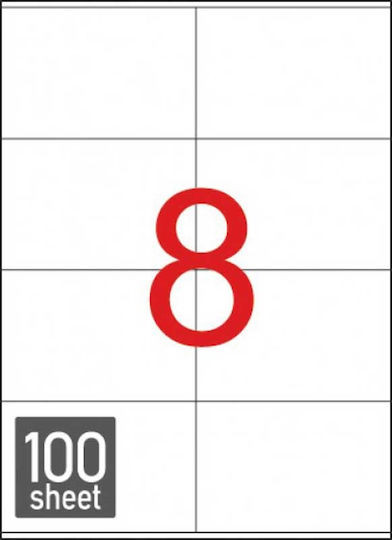 Typotrust 800 Self-Adhesive Rectangular A4 Labels 105x74.25mm