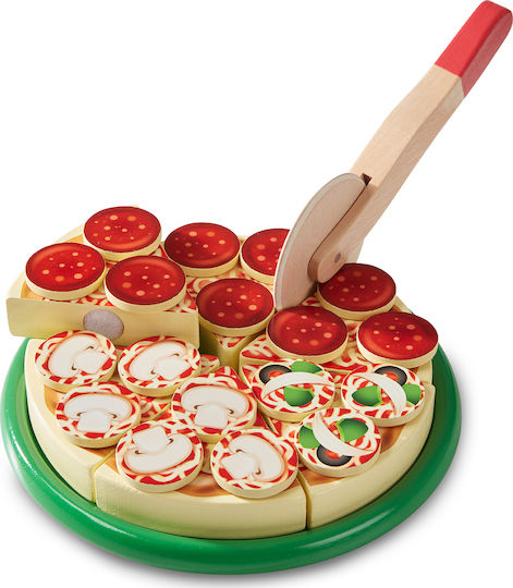 Melissa & Doug Holz Pizza Für Kinder Ab 3 Jahren 60 Stück