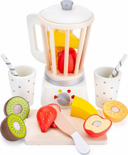 New Classic Toys Blender Cu Fructe Din Lemn Pentru 3+ Ani 19 Bucăți