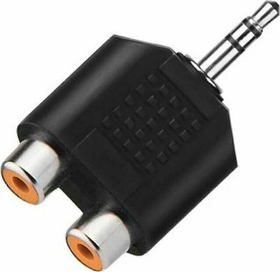 Valueline AC-010 Μετατροπέας 3.5mm male σε RCA 2x female 1τμχ