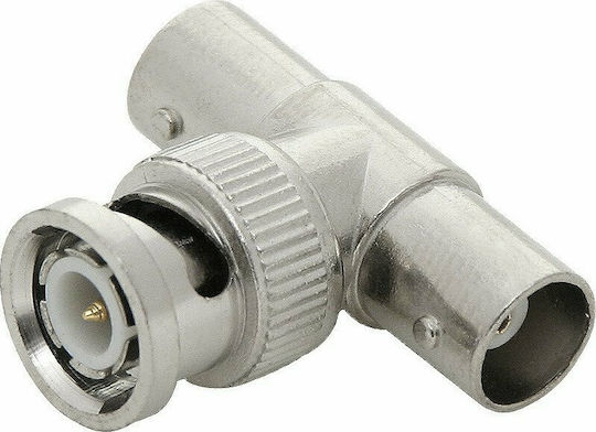 Ultimax Converter BNC male to BNC 2x female Silver 1pcs