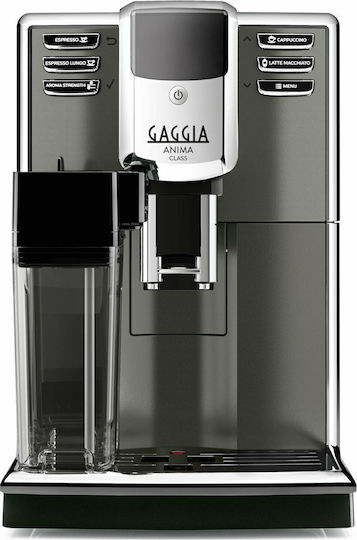 Gaggia Anima Class Automatic Espresso Coffee Machine 1500W Pressure 15bar for Cappuccino with Grinder Black RI8759/01