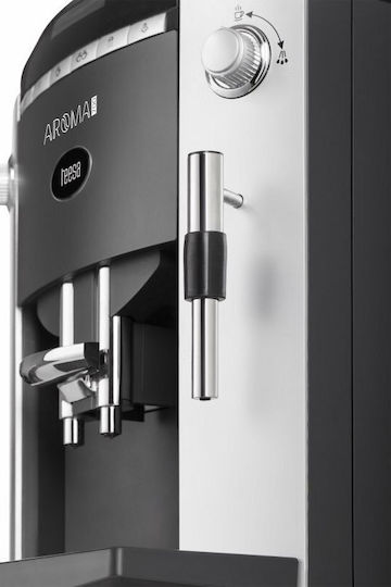 Teesa Aroma 700 Automatic Espresso Coffee Machine 1400W Pressure 15bar with Grinding Mill Silver TSA4001