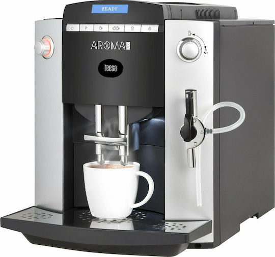Teesa Aroma 700 Automatic Espresso Coffee Machine 1400W Pressure 15bar with Grinding Mill Silver TSA4001