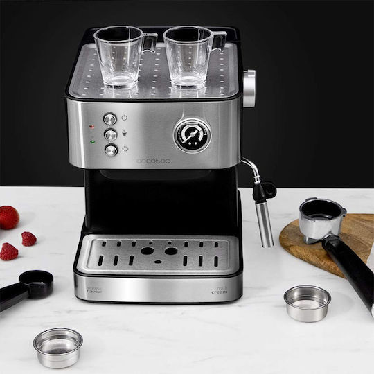 Cecotec Express Power Espresso 20 Automatic Espresso Machine 850W Pressure 20bar Silver