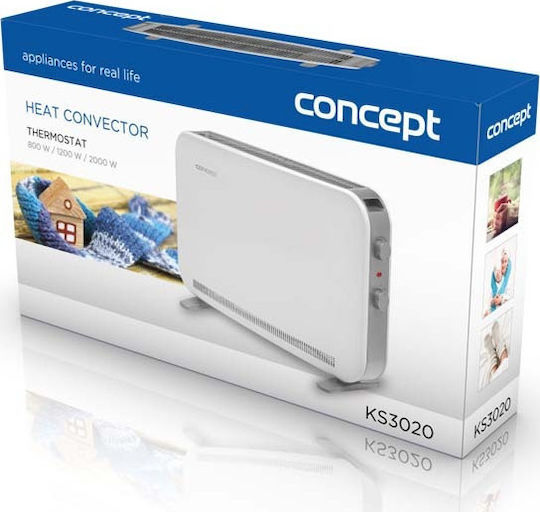 Concept KS3020 Θερμοπομπός Δαπέδου 2000W 62x40cm