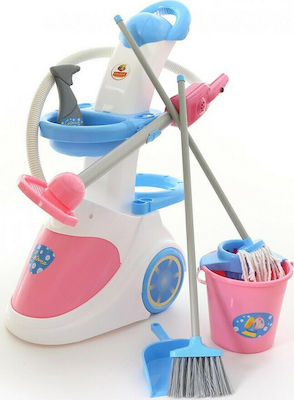 Polesie Cleaning Toy Cleaning Trolley with Vacuum Cleaner