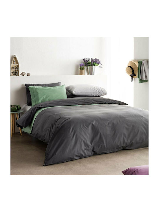 Vesta Home Duvet Cover Cotton Single 170x240 Synthesis 502 Anthracite