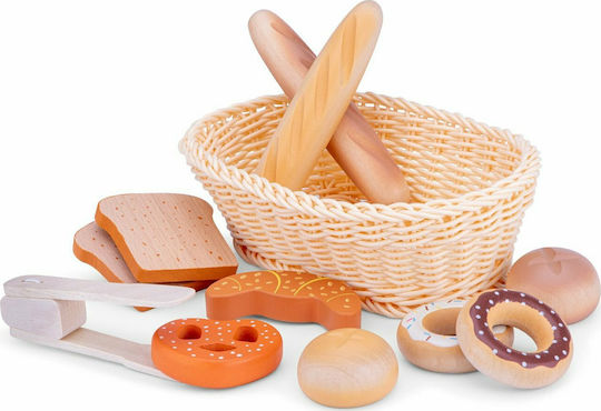 New Classic Toys Basket With Wooden Pastries For 12+ Years