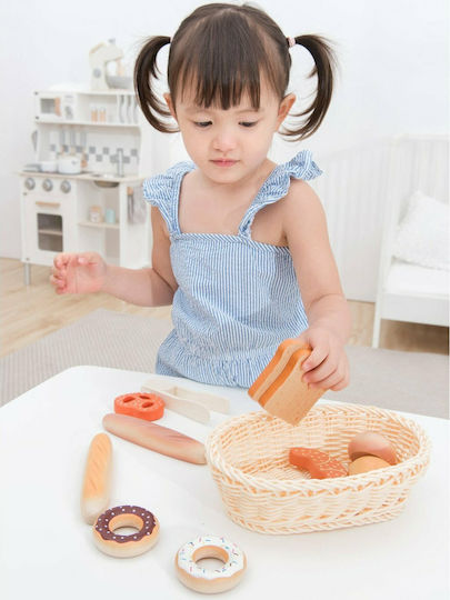 New Classic Toys Basket With Wooden Pastries For 12+ Years