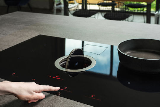 Elica Nikolatesla Switch Induction Cooktop Autonomous with Hood & Child Lock Function 83x51.5εκ.