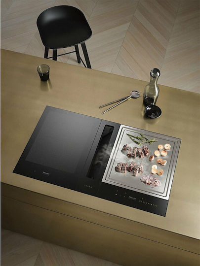 Miele Induction Cooktop Autonomous with Child Lock Function 37.8x52εκ. Silver