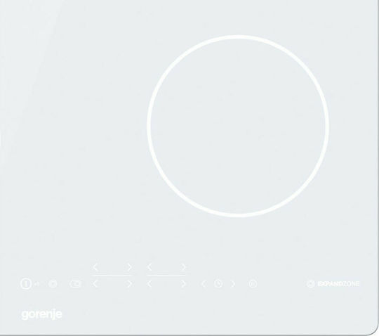 Gorenje Keramikkochfeld Autonom mit Kindersicherung 60x52.5εκ. Weiß