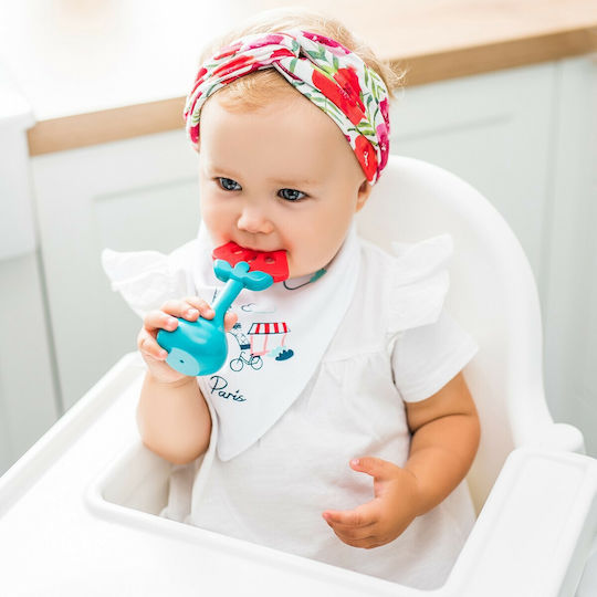 Babyono Watermelon Teething Rattle for Teething from Silicone for 3 Months+